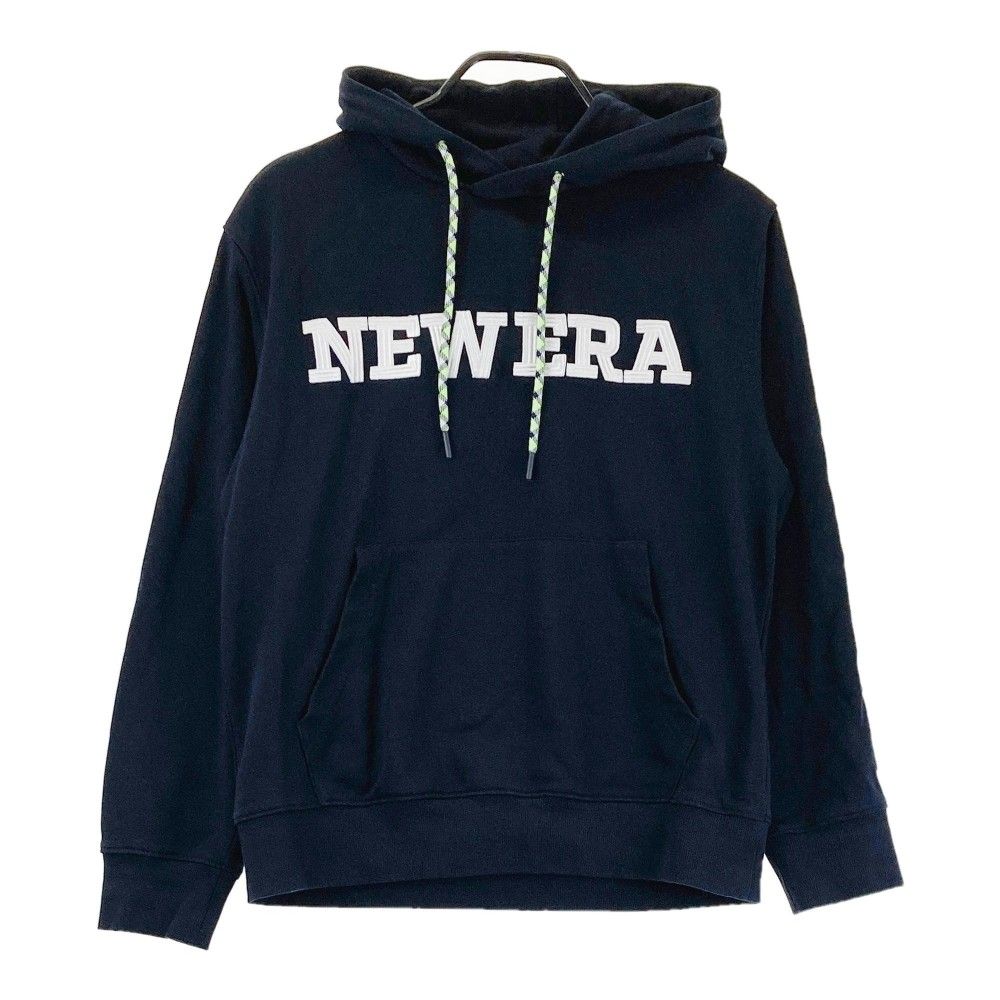 サイズ：SMALL NEW ERA ニューエラ  スウェット 長袖パーカー  ネイビー系 [240101451314] ゴルフウェア メンズ ストスト サイズ：SMALL NEW ERA ニューエラ スウェット 長袖パーカー