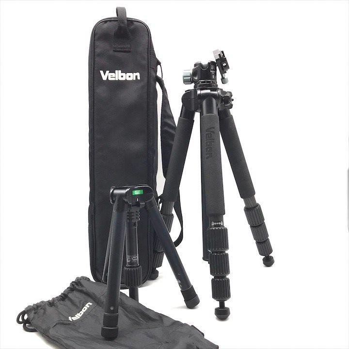 超 Velbon ベルボン UT-43Q カーボン Geo Carmagne N645M 大型 小型 2点 セット 三脚 カメラ ブラック m15048
