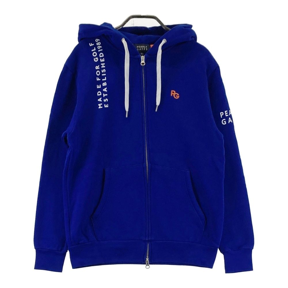 サイズ：0 PEARLY GATES パーリーゲイツ 長袖ジップパーカー ブルー系 [240101502504] ゴルフウェア レディース ストスト