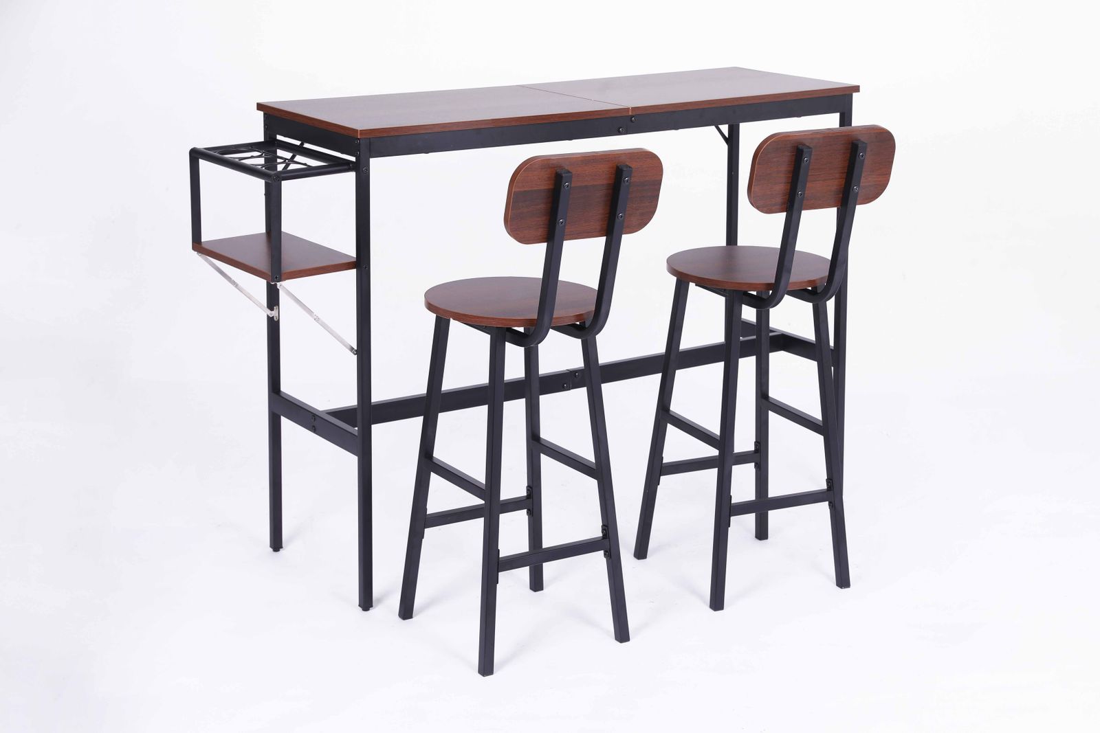 【ブラウン】新発売カウンターテーブル スツール 3点セット ハイテーブル 木製 ブラウン】 カウンターテーブル スツール 3点セット ハイテーブル 木製