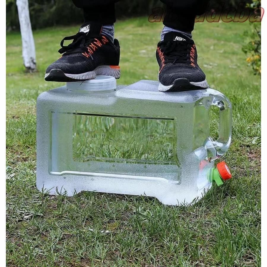 ウォータータンク 水タンク ポリタンクPC安全素材 貯水タンク コック付き アウトドア水タンク 旅行 登山 スポーツ アウトドア用水タンク 蛇