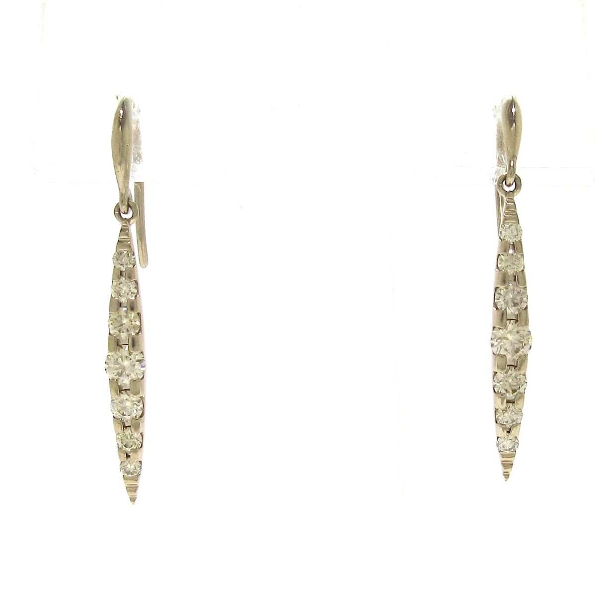 KASHIKEY カシケイ ピアス ネイキッド K18BG×ブラウンダイヤモンド 0.48カラット