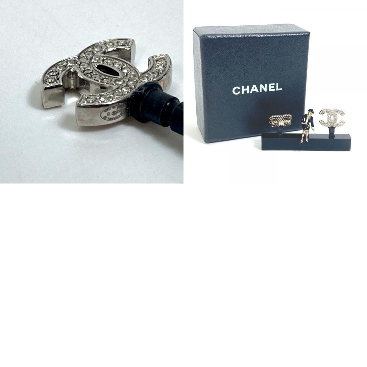 アイボリー×レッド 【美品】CHANEL ココマーク イヤホンジャック 3点