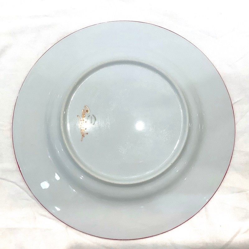ソワジック （Soizick） プレート 3枚 大皿 約26cm ピンク・パープル系 手描き皿 陶磁器 使用感あり 【中古】KB-8567 - メルカリ