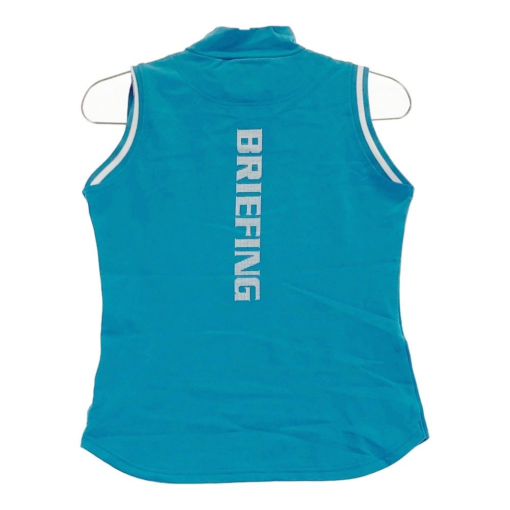 サイズ XS BRIEFING GOLF ブリーフィング ハイネック ノースリーブシャツ ブルー系 240101372807 ゴルフウェア レディース ストスト