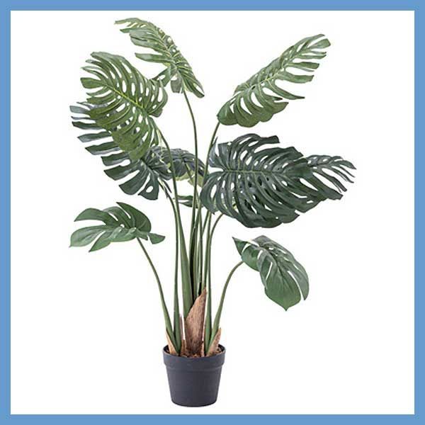 フェイクグリーン 人工観葉植物 No.11 約W56×D56×H100cm モンステラ