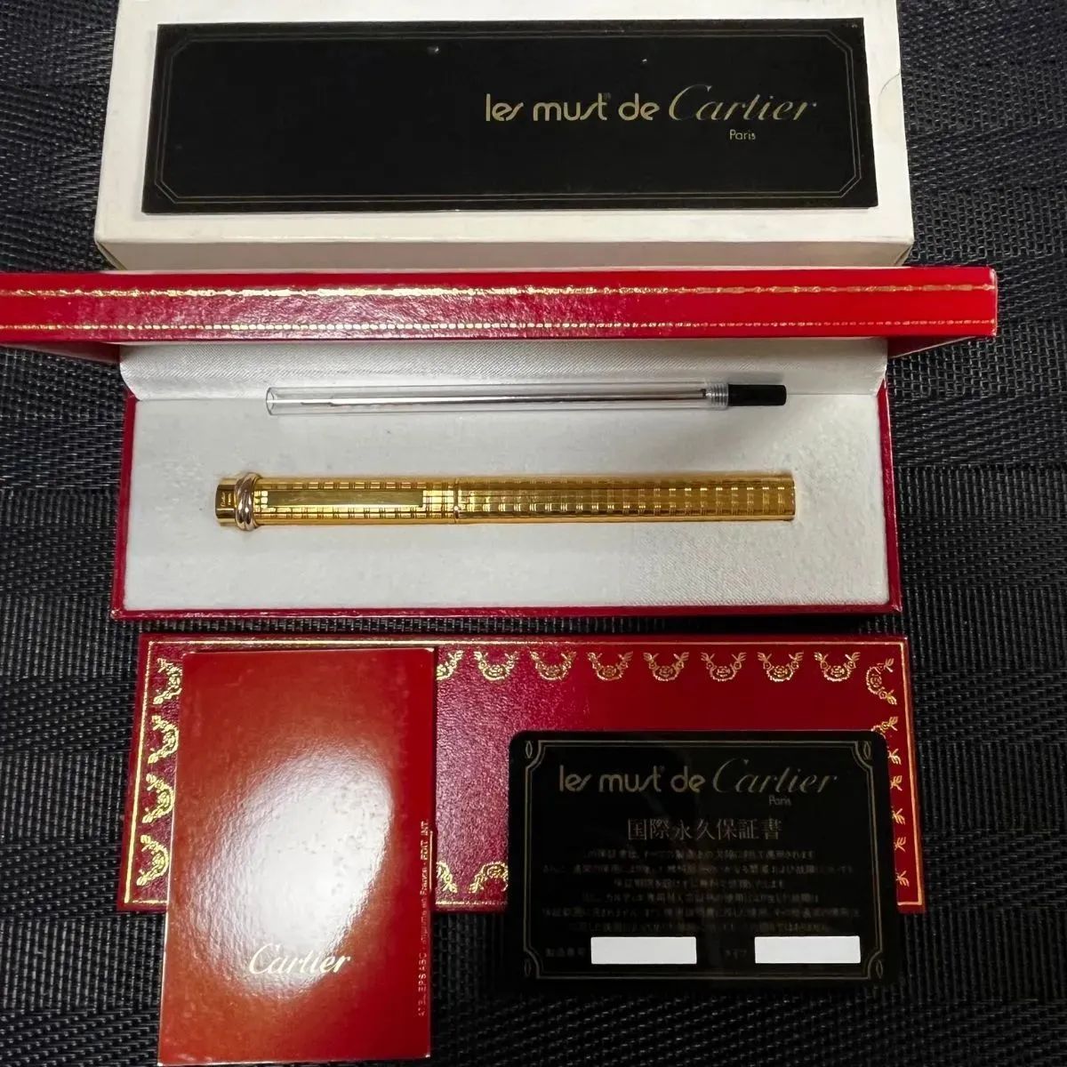 Cartier - 良品▽Cartier カルティエ トリニティ 総柄 キャップ式 ...