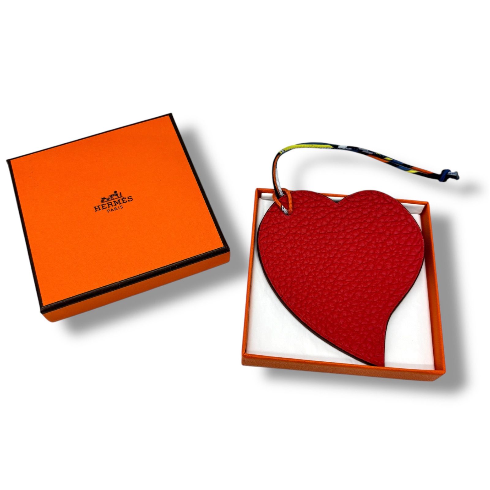 7105⭐ エルメス プティアッシュ ハート バッグチャーム - メルカリ