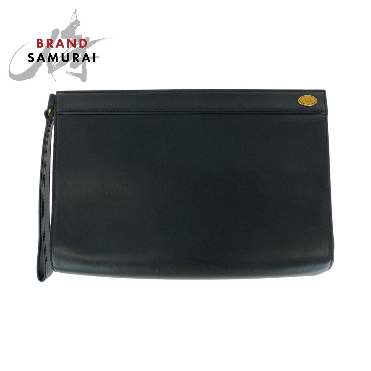 【即決】美品 dunhill　ダンヒル レザーセカンドバッグ ブラック系 [240001265386]【中古】メンズ 極美品dunhill ダンヒル クラッチバッグ セカンドバッグ オール