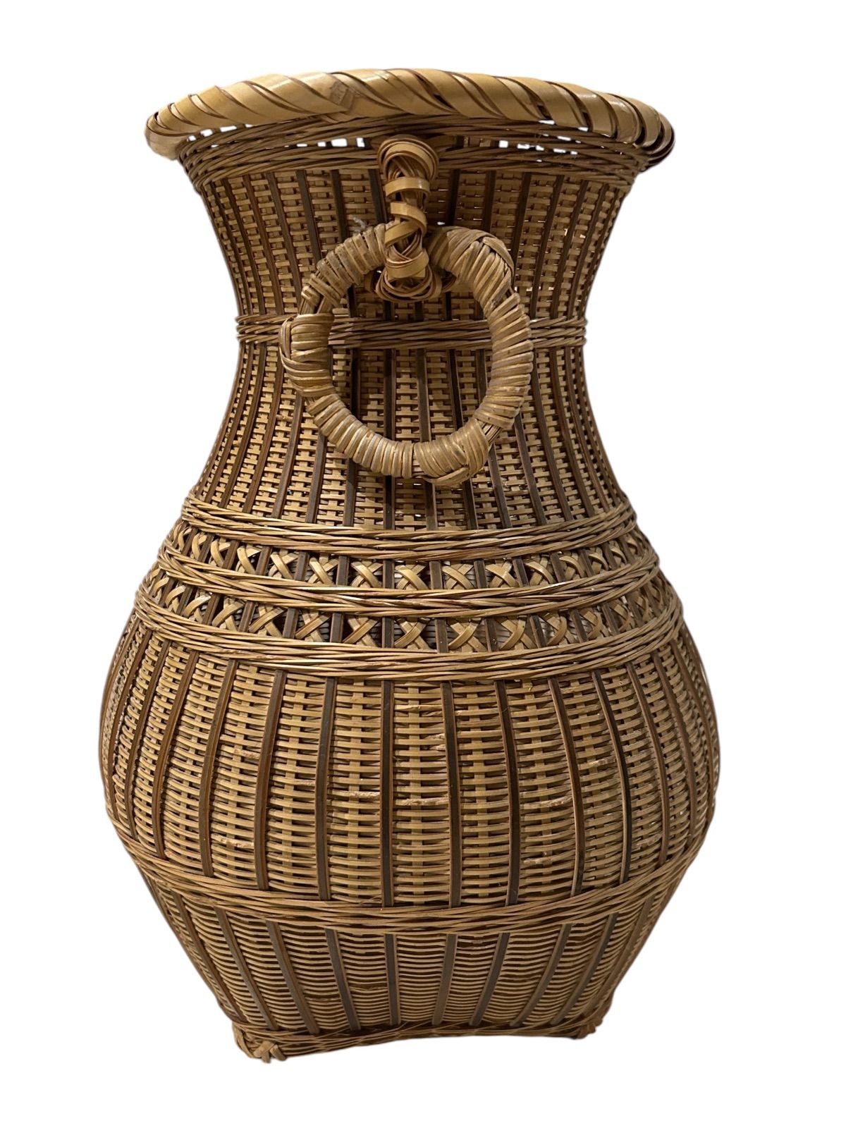 花籠　竹籠　竹かご　花竹籠　工芸品　竹細工　田辺一竹斎 Amazon.co.jp: 初代 田辺竹雲斎/宗全籠/竹花籠/竹花篭/竹花籃