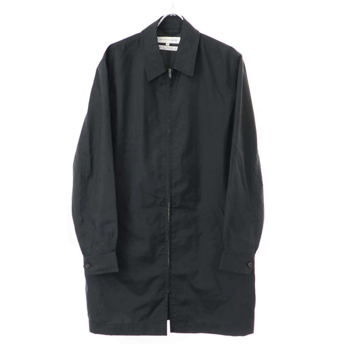 COMME des GARCONS SHIRT コムデギャルソンシャツ ジップアップナイロンコート  ブラック M