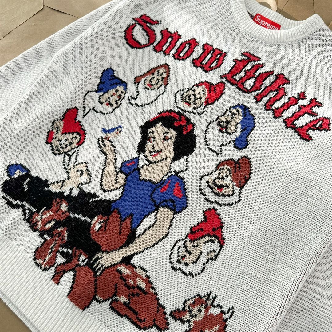 Supreme スノーホワイト ニットセーター - メルカリ