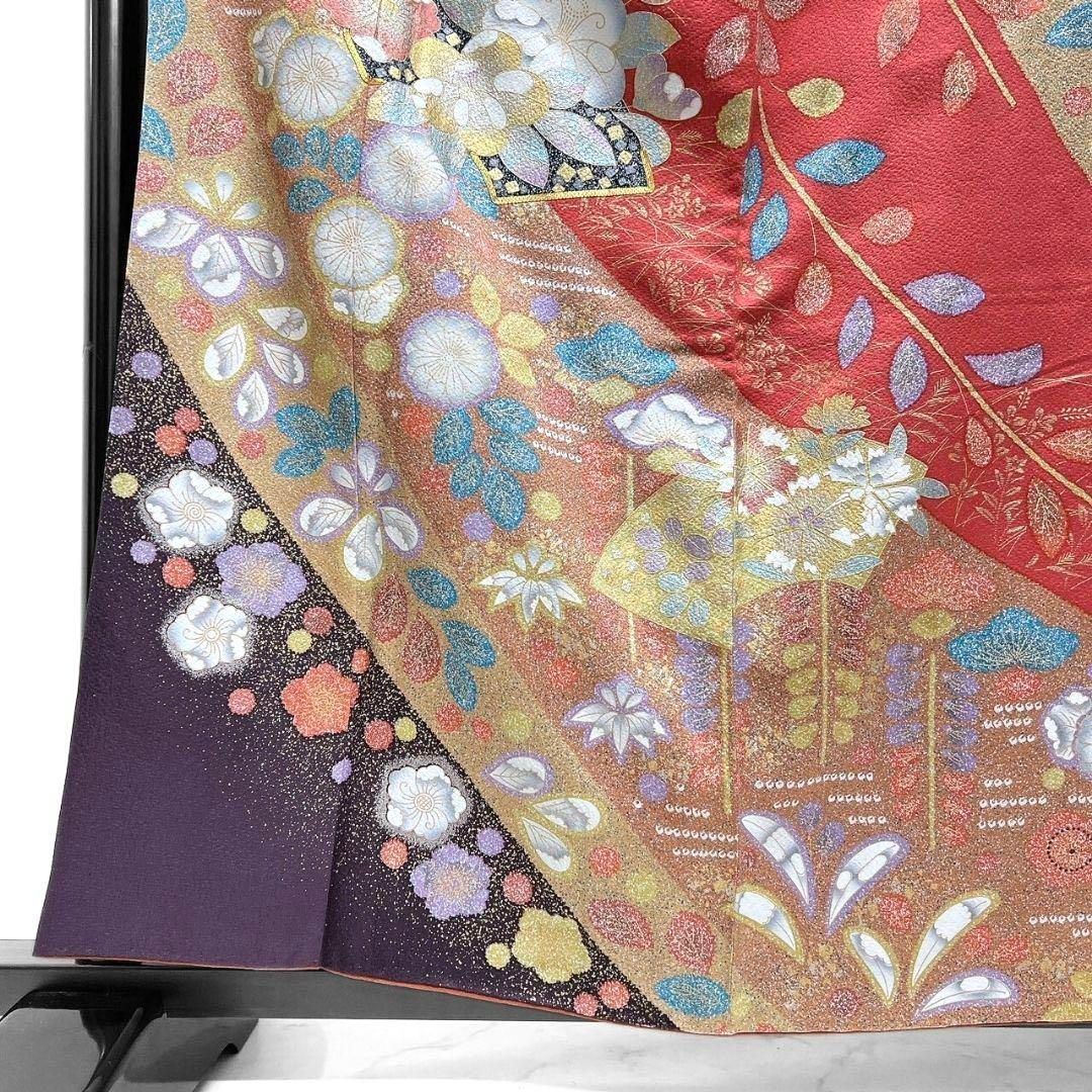 金彩　金駒刺繍　辻ヶ花　振袖　晴れの日　成人式　卒業式　着物　104a p 金彩 金駒刺繍 辻ヶ花 振袖 晴れの日 成人式 卒業式 着物 104a p