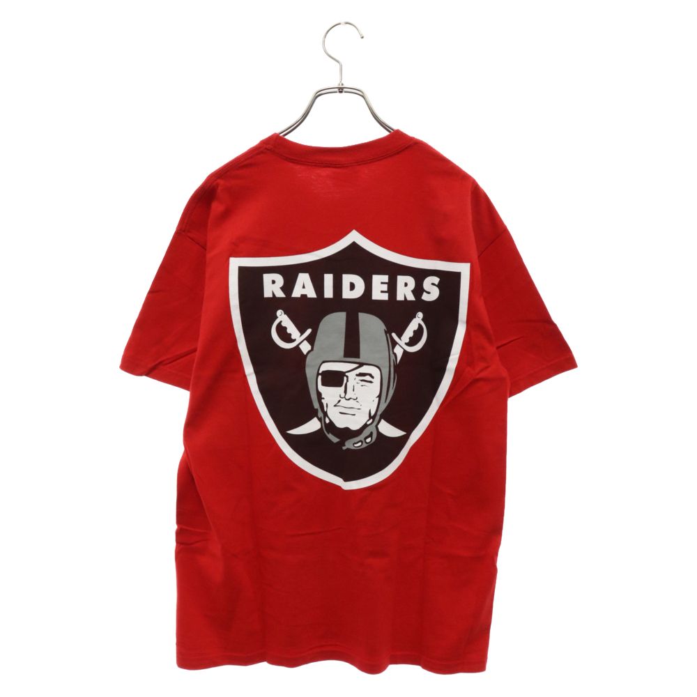 SUPREME (シュプリーム) 19SS ×Raiders '47 Pocket Tee レイダースバックプリントポケット半袖Tシャツ カットソー レッド