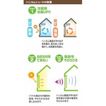 ハニカムシェード 彩 一級遮光 180×180cm 遮光ベージュ L6406 NEXPOTALLINN_EU