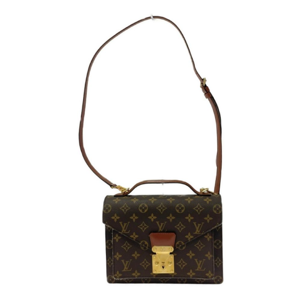 中古】【ジャンク】 LOUIS VUITTON ルイ・ヴィトン M51187 モノグラム PVC モンソー26 2WAYハンドバッグ ブラウン  281398 ショルダーバッグ - メルカリ