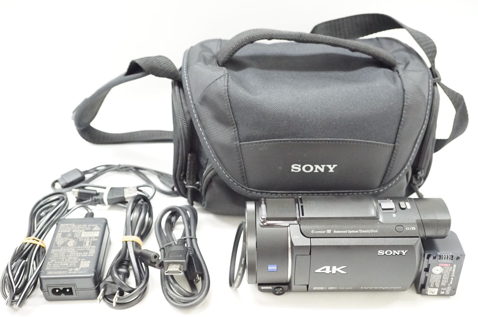 C231128 SONY FDR-AX60 4Kビデオカメラ 純正カメラバッグ