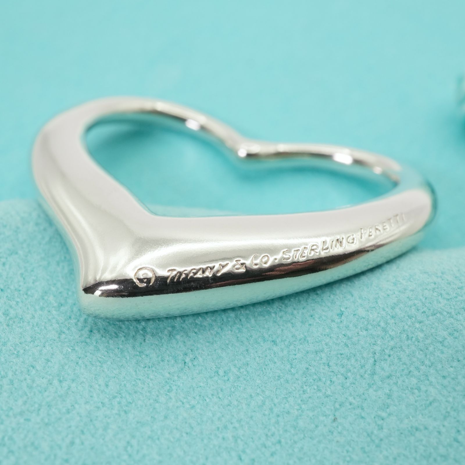 ひまわり　ティファニー　オープンハートSSサイズ 美品です(*^^*) 極美品✨️ ティファニー オープンハート ピンクサファイア 925