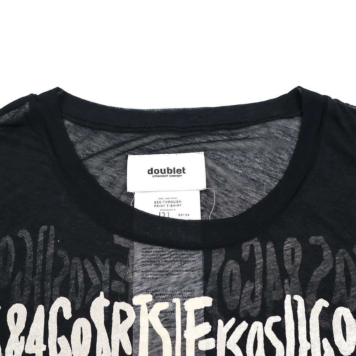 doublet ダブレット 24SS SEE-THROUGH PRINT T-SHIRT シースルー doublet ダブレット 24SS SEE-THROUGH PRINT T-SHIRT シースルー