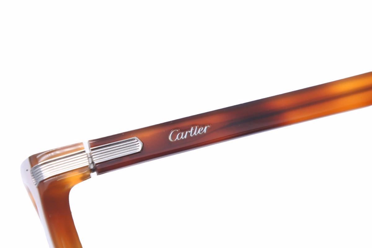 Cartier カルティエ サングラス 眼鏡 ボストン ハバナ柄 セルフレーム