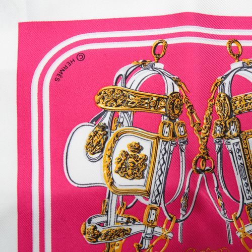 未使用 エルメス HERMES スカーフ カレ20 ナノカレ シルク