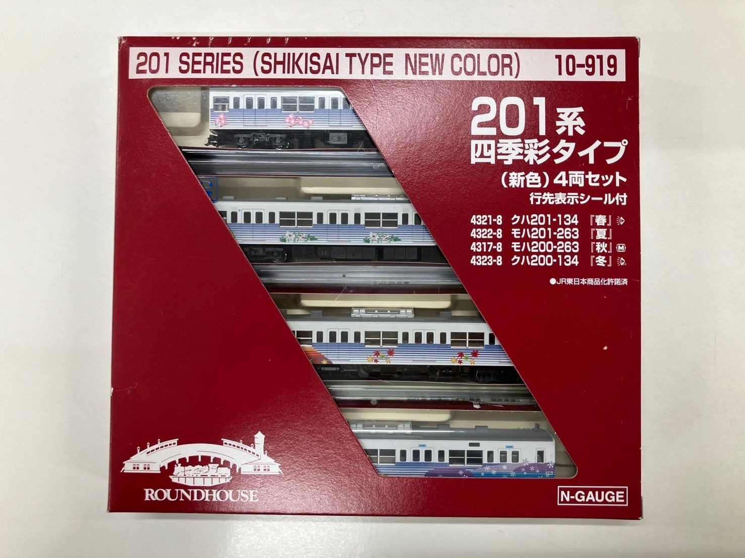 KATO 10-919 201系 四季彩タイプ (新色) 4両セット 201系 四季彩タイプ (新色) (4両セット) ☆ラウンドハウス (鉄道