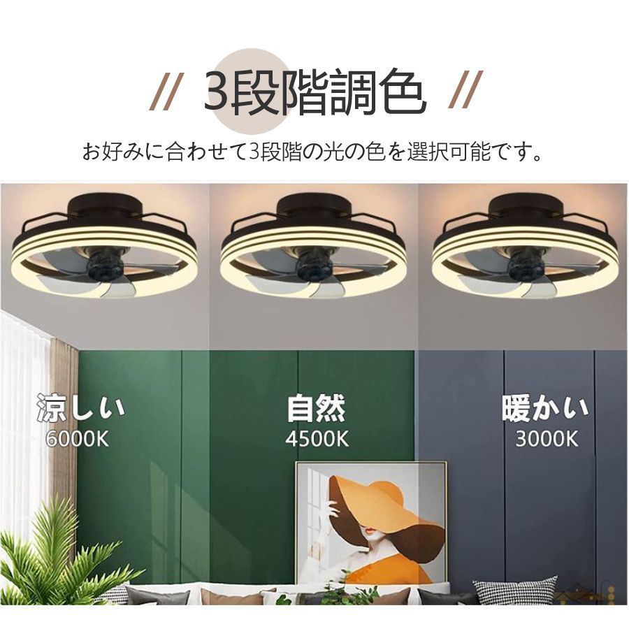 シーリングファンライト led