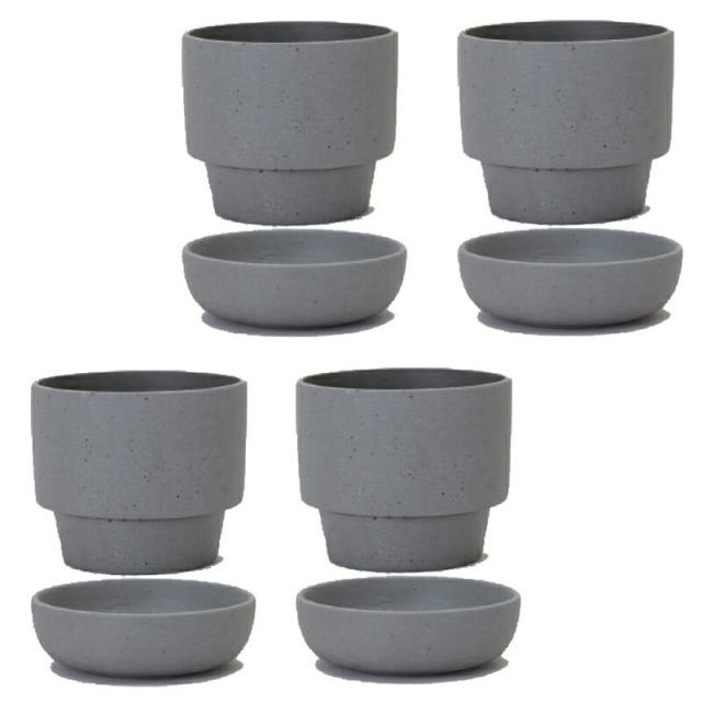 花 観葉植物用ポット フューズ ポット 13 H Ceramic POT 4個入り 18017 底穴あり 受皿別売り 代引き不可 ミニポット FARM p107
