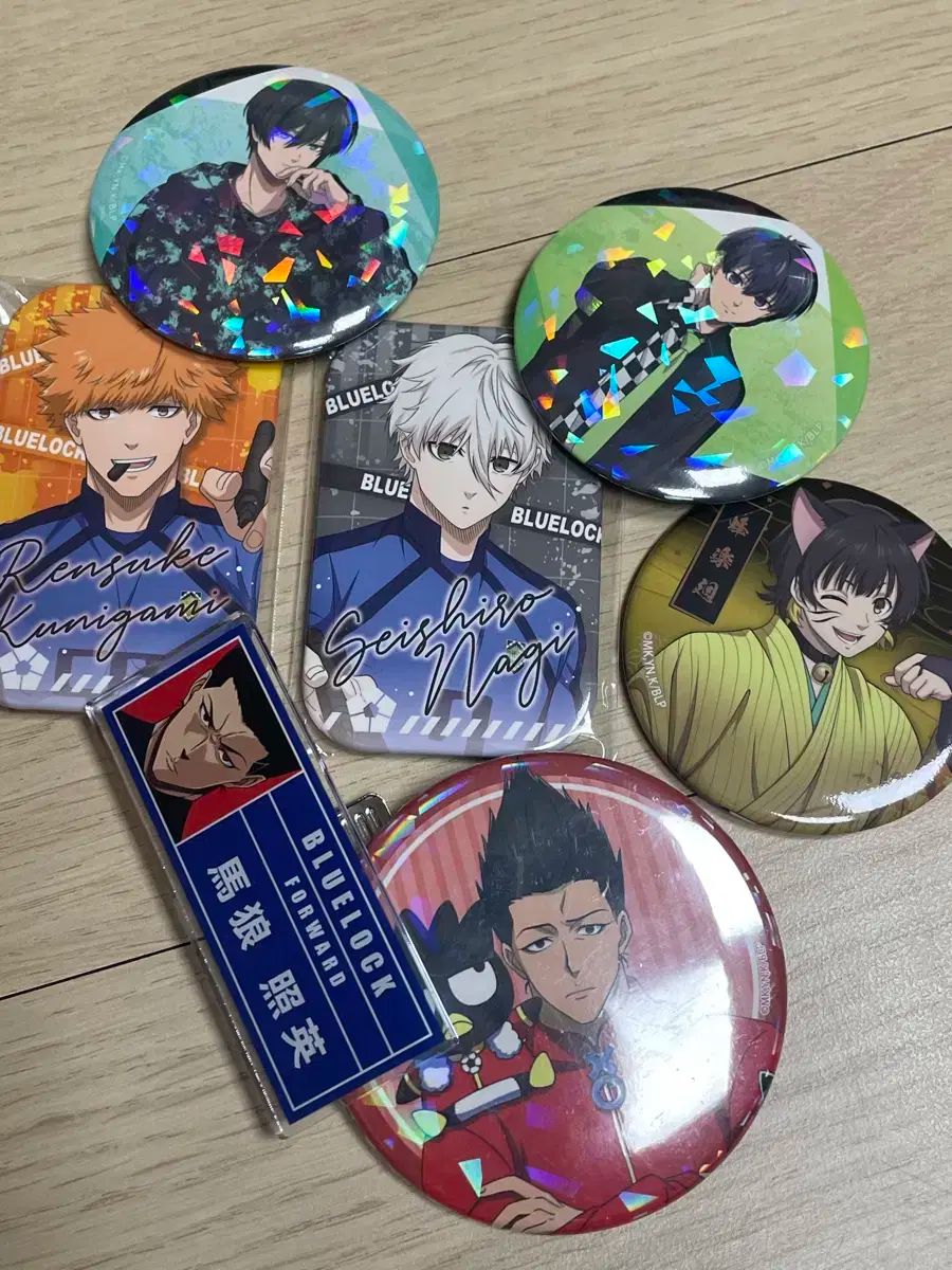 【雷市場（ポンジャン）商品韓国直送】ブルーロック(ブルロ) バッジ ネームプレート まとめ売り 蜂楽 廻 リン 潔 世一 凪 誠士郎 馬狼 照英 國神 錬介