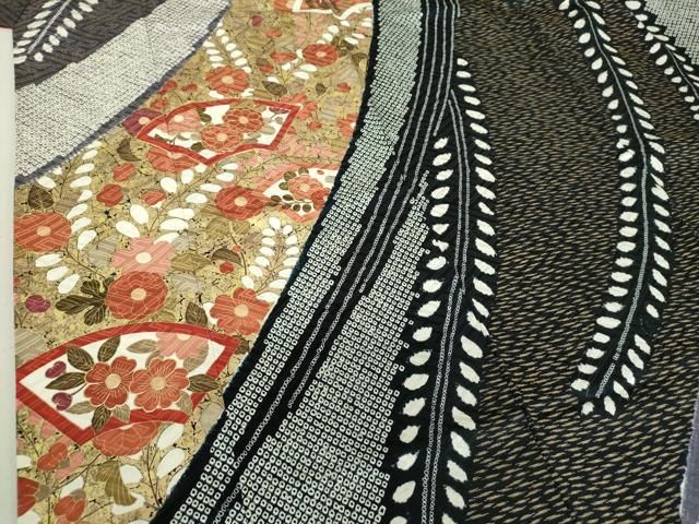 平和屋着物○豪華振袖 絞り 地紙花文 金彩 鈴乃屋扱い 正絹 逸品