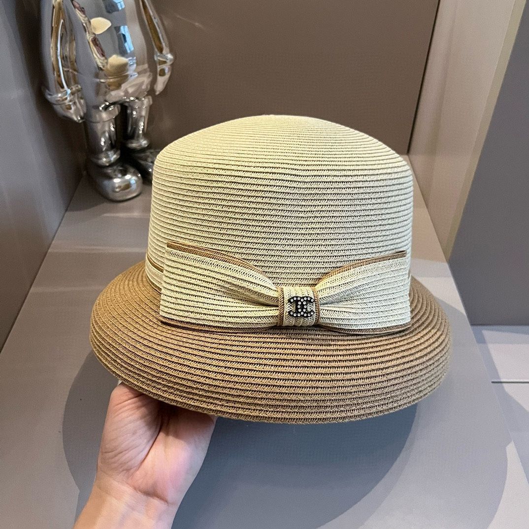 エレガントなフォルム♡25A【CHANEL】ストローハット ストロー ハット CHANEL(シャネル) - 海外通販のBUYMA