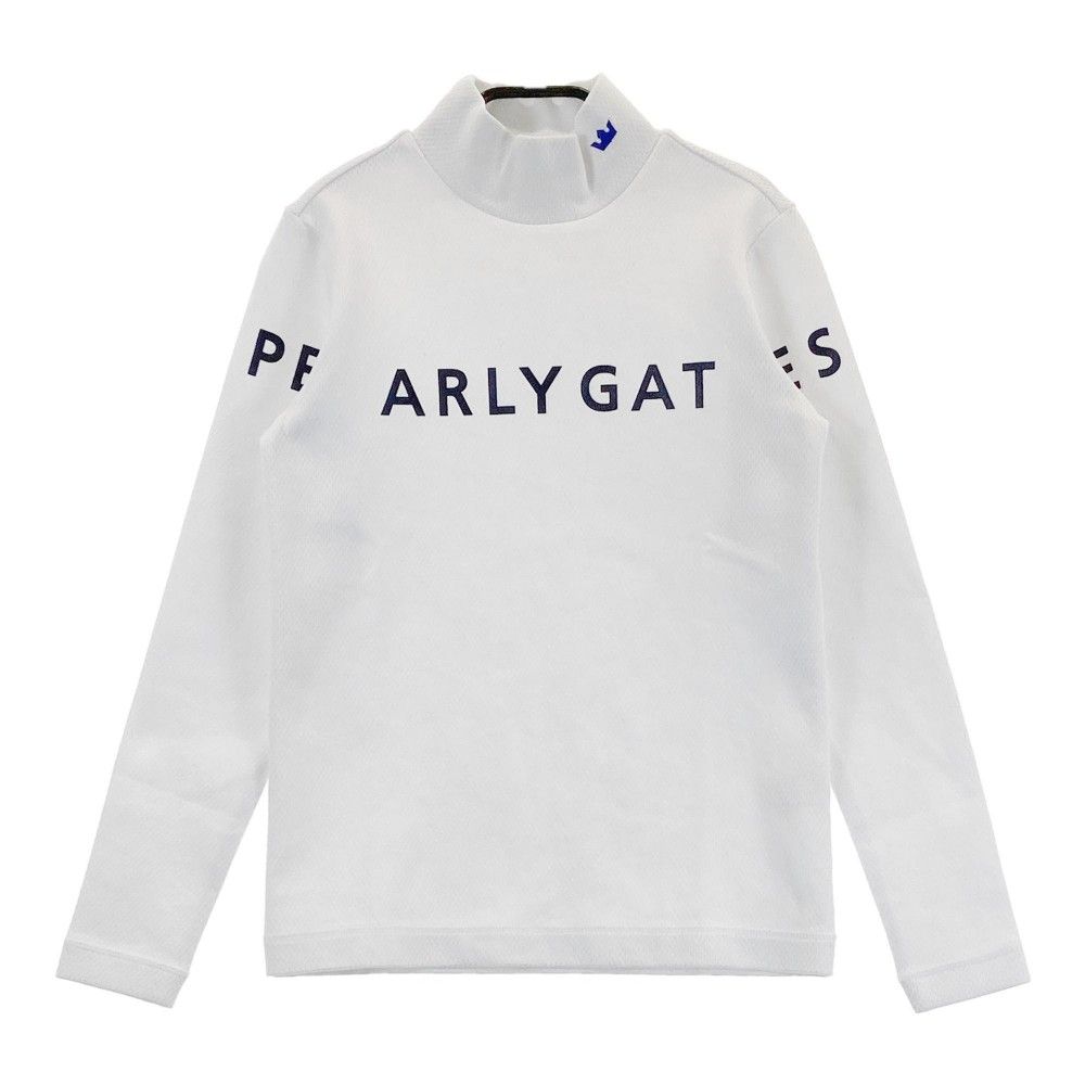 サイズ：0 PEARLY GATES パーリーゲイツ  長袖 Tシャツ プリント  ホワイト系 [240101465671] ゴルフウェア レディース ストスト PEARLY GATES パーリーゲイツ 長袖 Tシャツ プリント ホワイト系