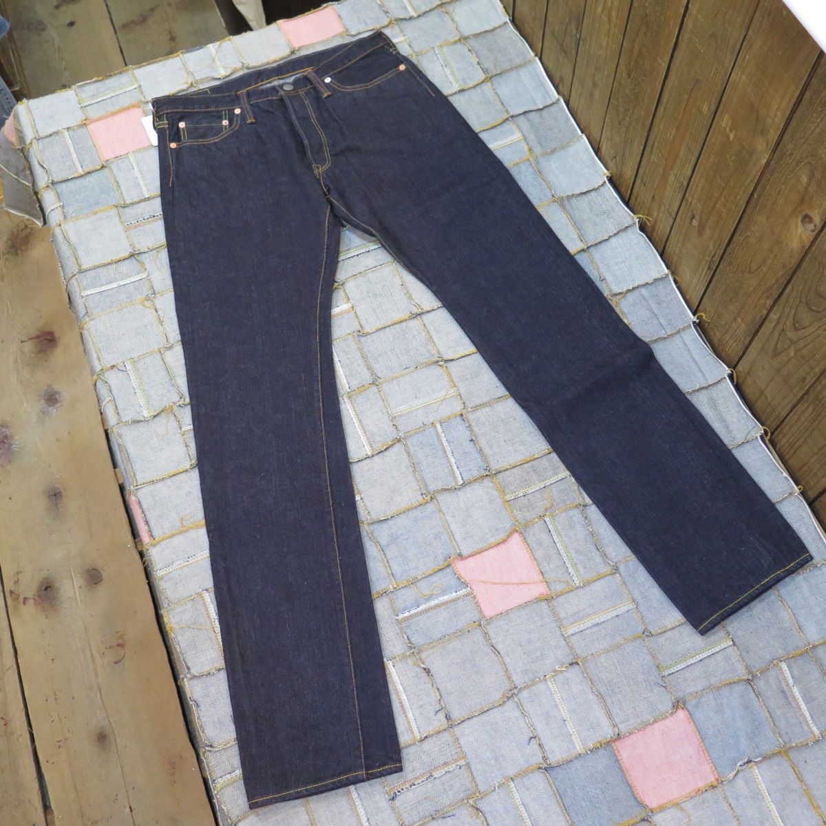 フラットヘッド】14.5oz タイトテーパー ストレートジーンズ THE FLAT 