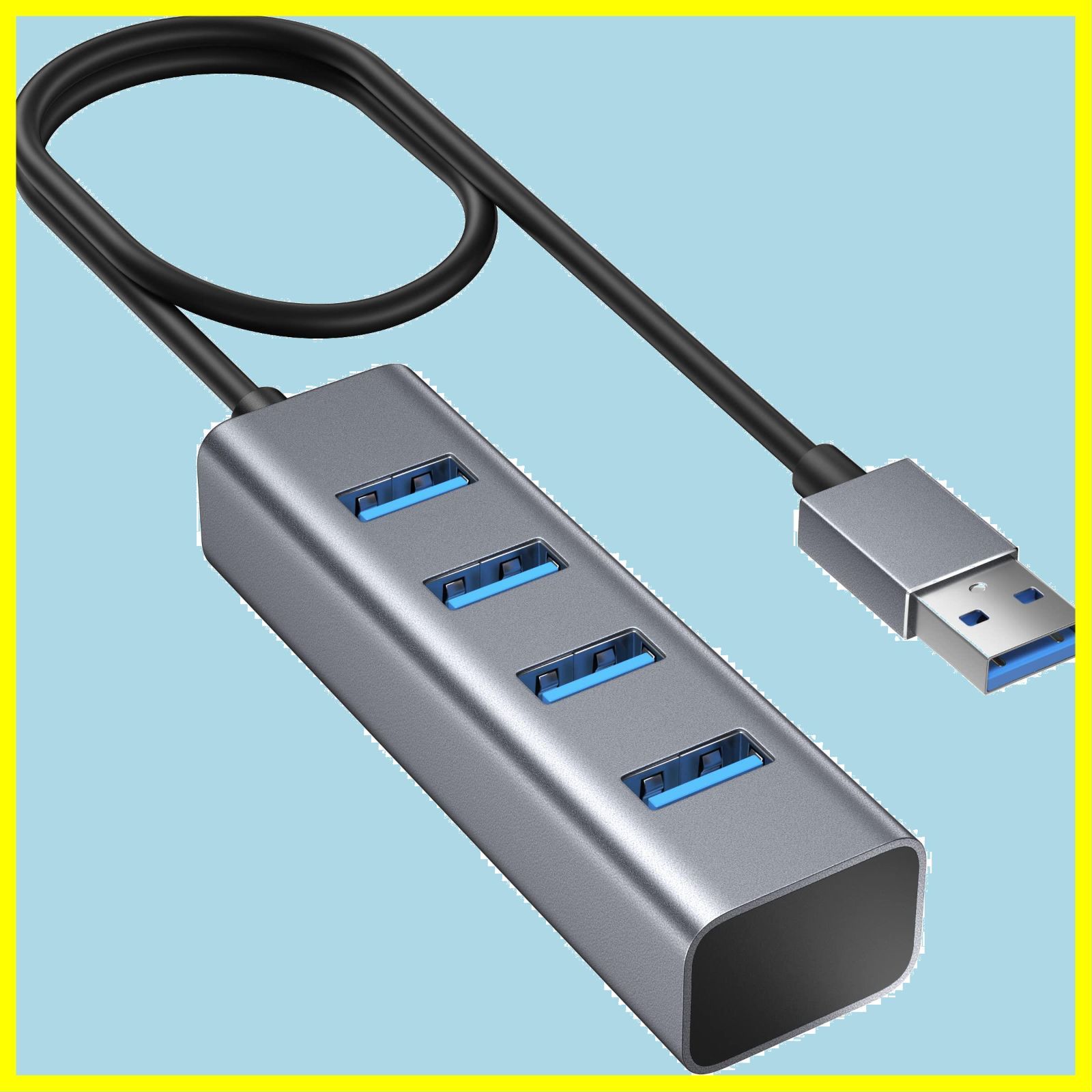 在庫処分】usb 拡張 usb USB ハブ hub 60cm ケーブル 【2023改良型