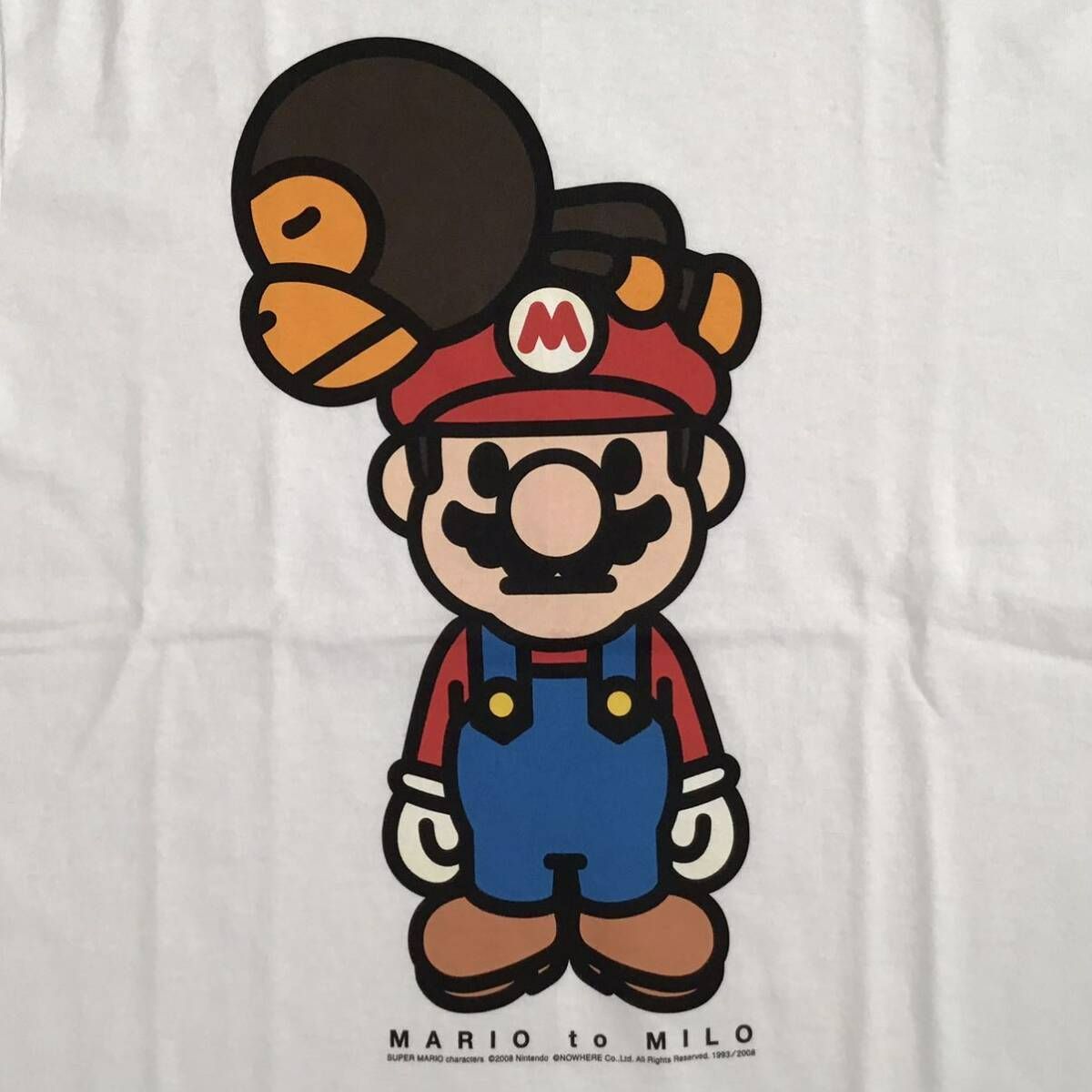 ☆新品☆ Nintendo × BAPE マリオ マイロ Tシャツ Sサイズ a bathing ape Mario BABY MILO エイプ ベイプ  アベイシングエイプ - メルカリ