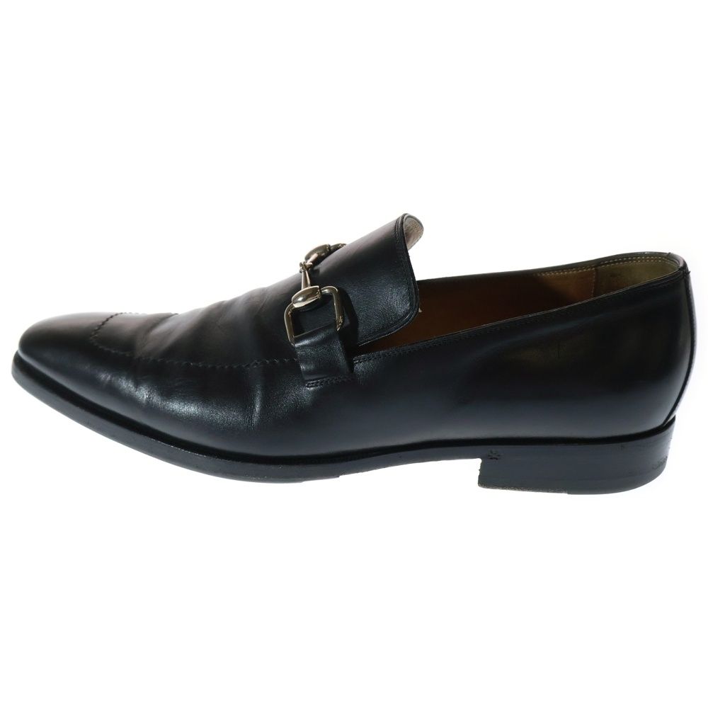 GUCCI グッチ ホースビット カーフレザー ドレスシューズ ローファー ブラック 204396