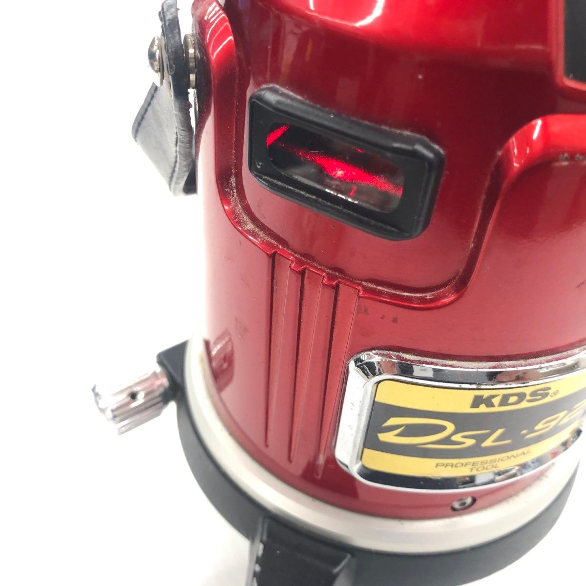 ДД【中古】KDS レーザー墨出し器 程度B 受光機・ケース付 TAJIMAエレベータ三脚・ACアダプター付き DSL-92 レッド やや傷や汚れあり ДД【中古】KDS レーザー墨出し器 程度B 受光機・ケース付 TAJIMA