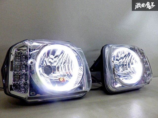 イカリング点灯OK！】スズキ JB23W ジムニー ハロゲン ヘッド