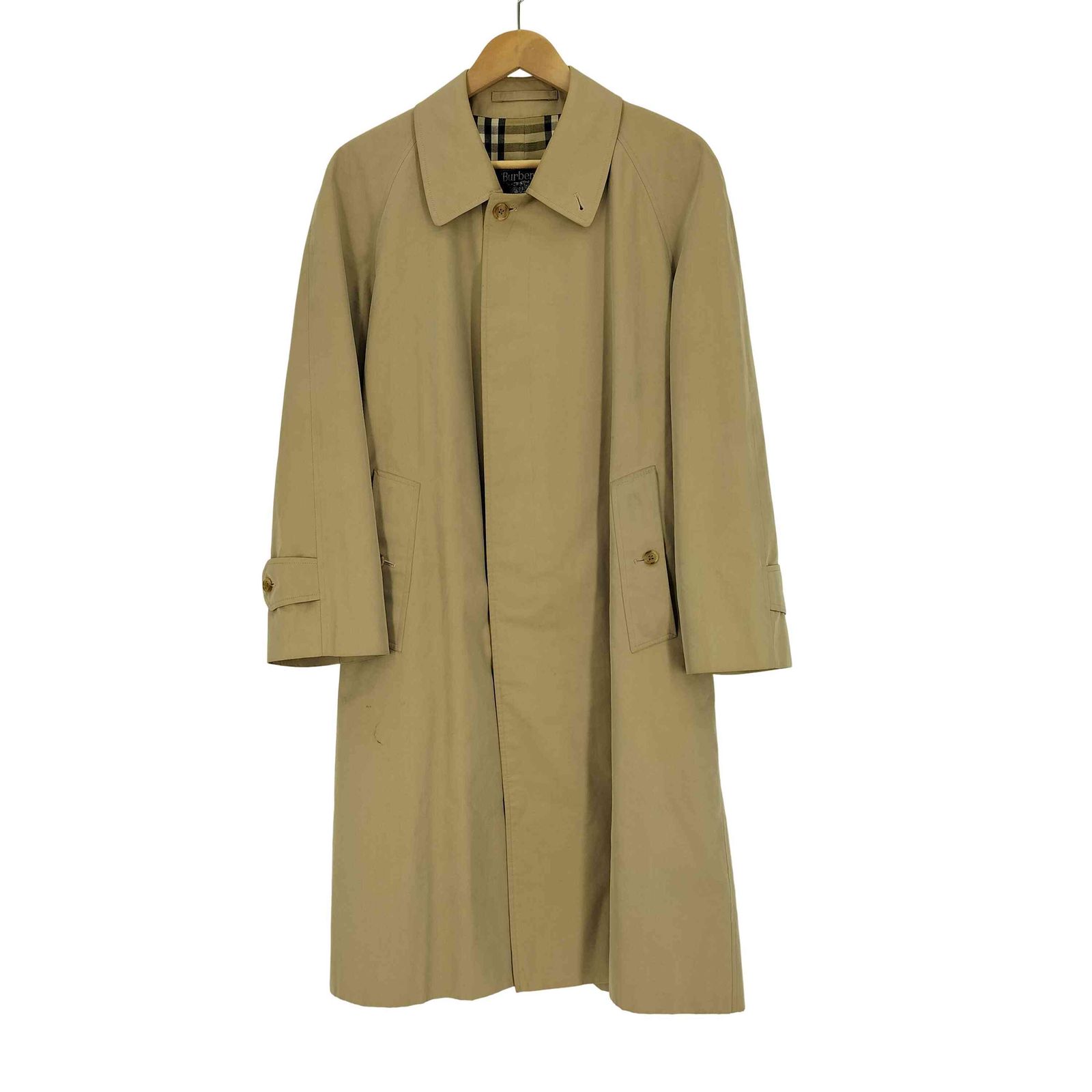 バーバリーズ BURBERRYS ポリコットン ステンカラーコート メンズ 表記  