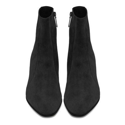 SAINT LAURENT サンローランパリ ヴァッシーリスエードブーツ黒 44