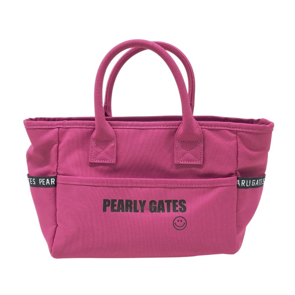 PEARLY GATES パーリーゲイツ  カートバッグ ニコちゃん  ピンク系  [240101417229] ゴルフウェア ストスト PEARLY GATES パーリーゲイツ カートバッグ ニコちゃん ピンク系