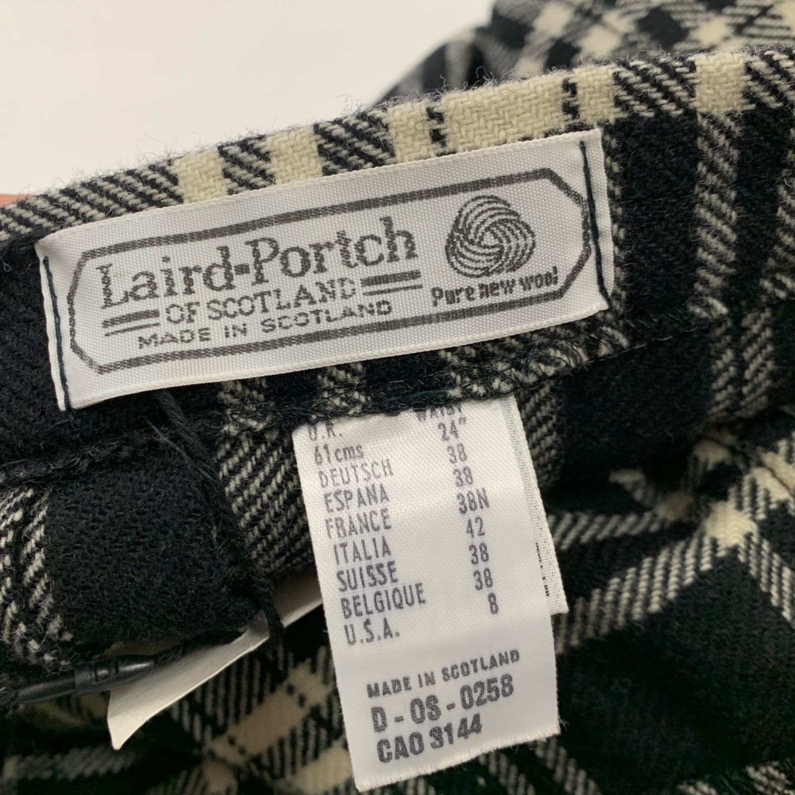 Laird Portch チェック柄 巻きスカート キルトスカート