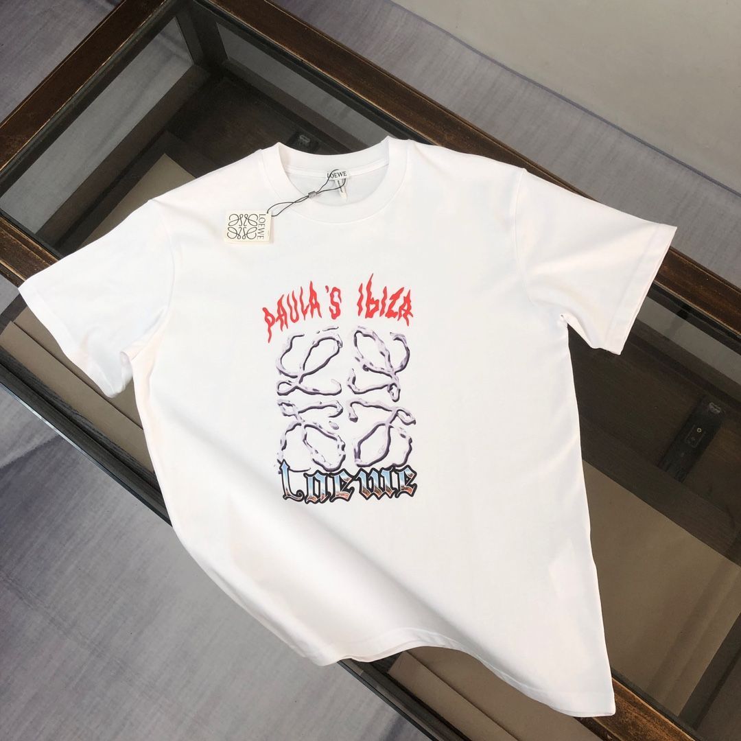 本日限定特価】LOEWE 春夏 ロゴプリントTシャツ [本日特価|新品