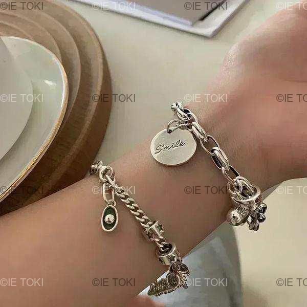 2025年新作入荷 女性用スターリングシルバーブレスレット 925シルバー ビーズ・レジン・アクセサリ