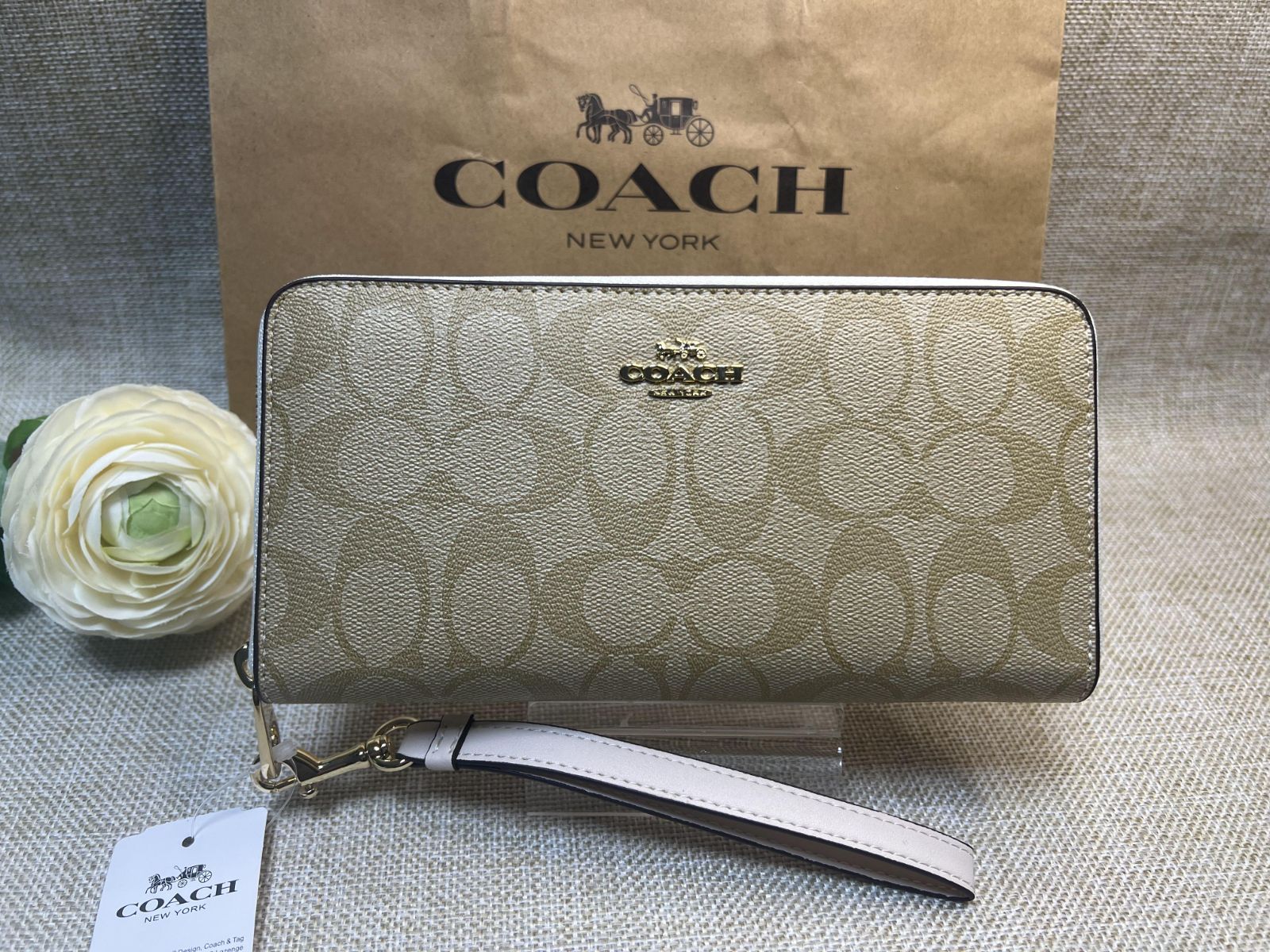 COACH 財布 コーチ 長財布 ロング ジップ アラウンド ウォレット