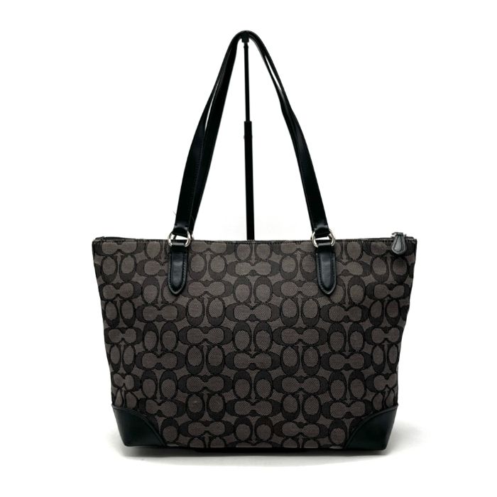 COACH コーチ ロゴ シグネチャー キャンバス レザー トート バッグ eH0825N