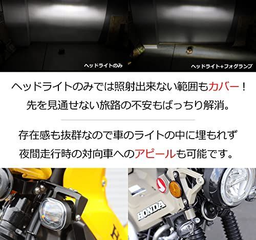 キジマ (kijima) バイク バイクパーツ フLEDフォグランプ イエロー