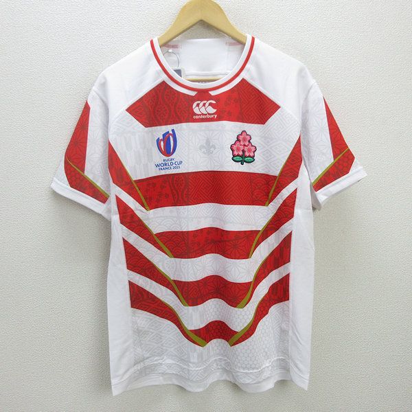 Q新品ラグビー日本代表/Canterbury RUGBY WORLD CUP FRANCE 2023レプリカユニフォーム桜【XL】MENS/11【新品】