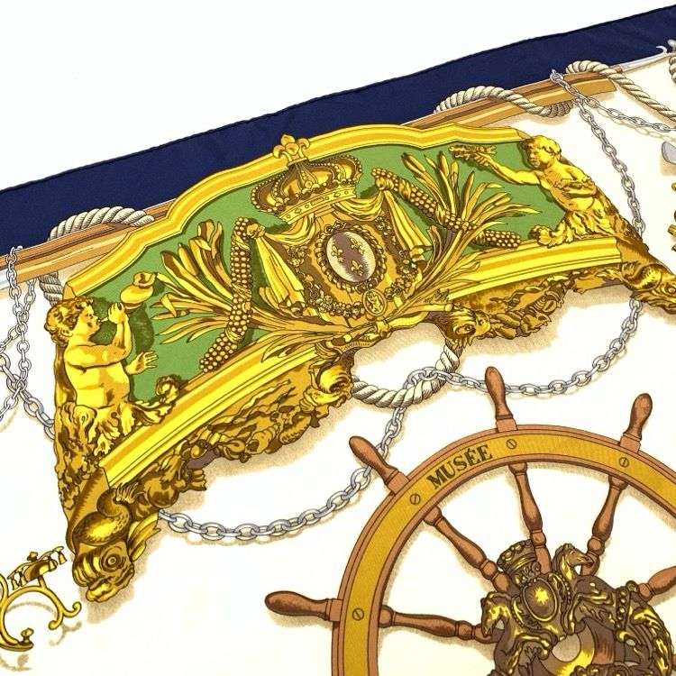 HERMES エルメス カレ 90 BATEAU A VAPEUR DE JOUFFROY DABBANS HERMES エルメス カレ 90 BATEAU A VAPEUR DE JOUFFROY DABBANS