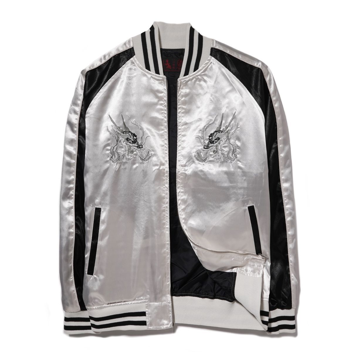 スカジャン メンズ サテンジャンパー スーベニア ジャケット